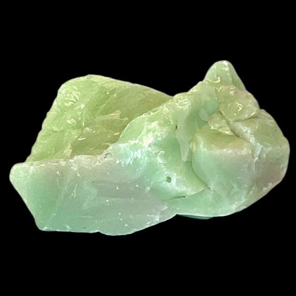 Lime Green Art Glass Cullet Glowing Manganese Slag Glass #5GX26 - Picture 6 of 7